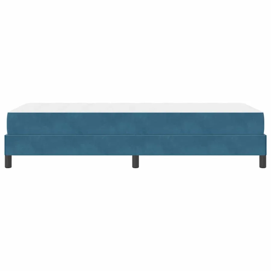 Lit à ressorts avec matelas Bleu foncé 80 x 220 cm tissu - 6