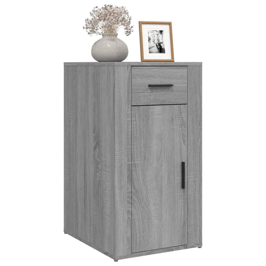 Armoire de bureau Sonoma gris 40x49x75 cm Bois d'ingénierie - 4