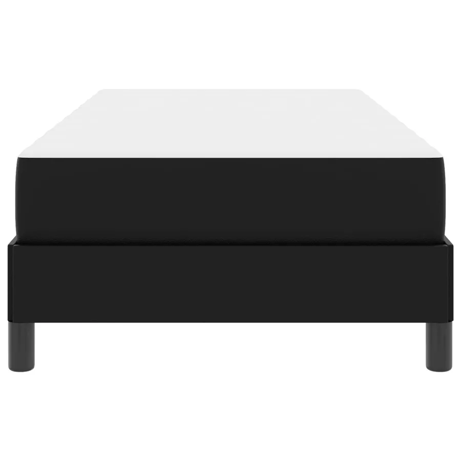 Cadre de lit avec matelas Noir 90 x 200 cm tissu - 7