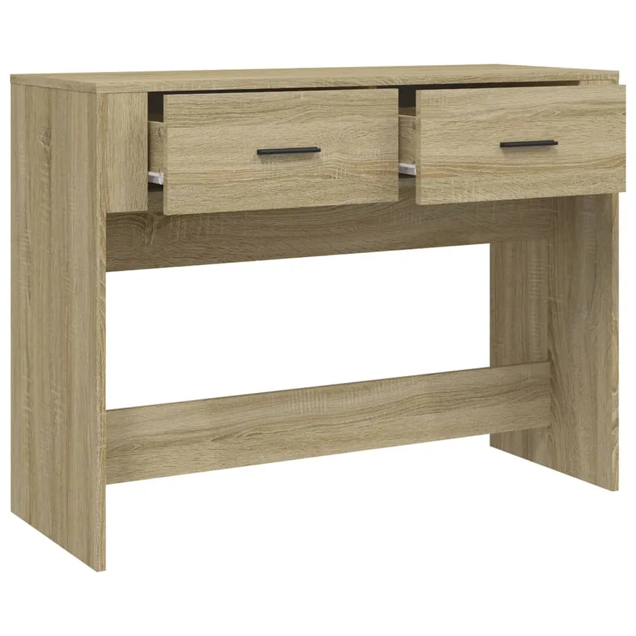 Table console Chêne sonoma 100x39x75 cm Bois d'ingénierie - 7
