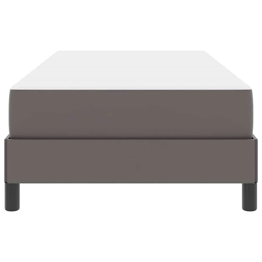 Cadre de lit avec matelas Gris 80 x 200 cm tissu - 7