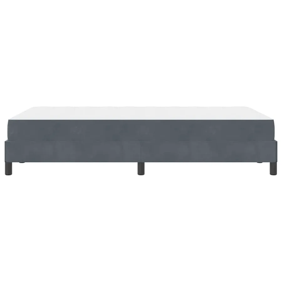 Lit à ressorts avec matelas Gris foncé 120 x 210 cm tissu - 6