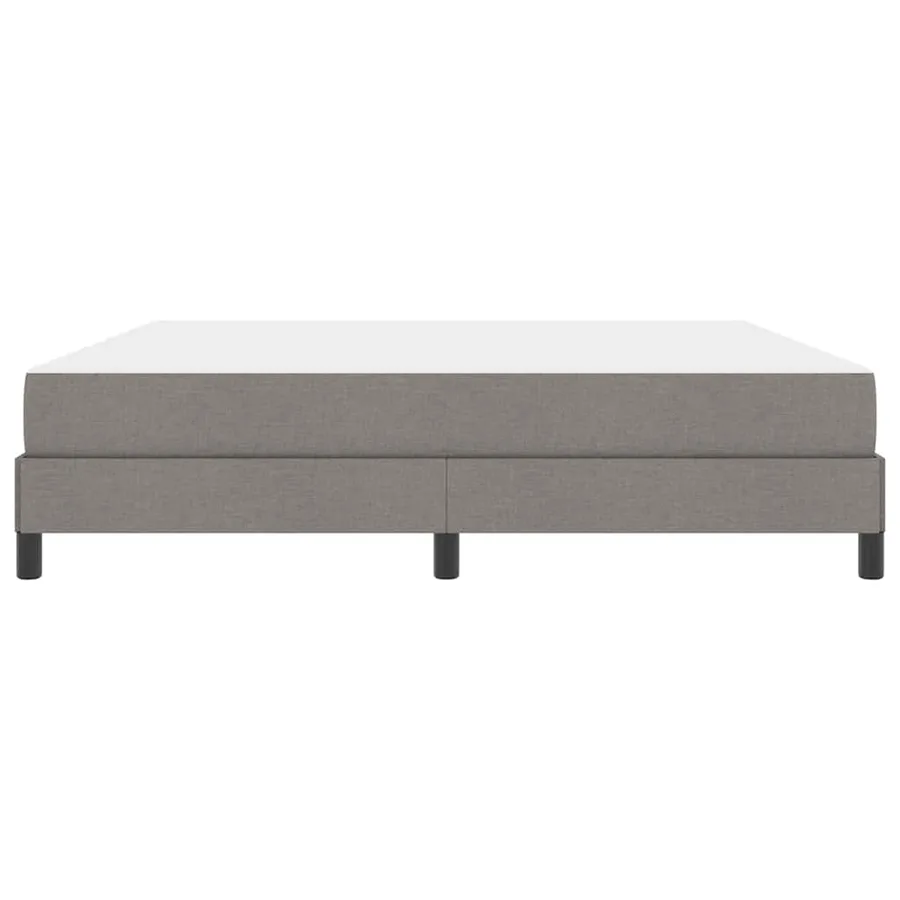 Lit à ressorts avec matelas Taupe 180 x 200 cm tissu - 7
