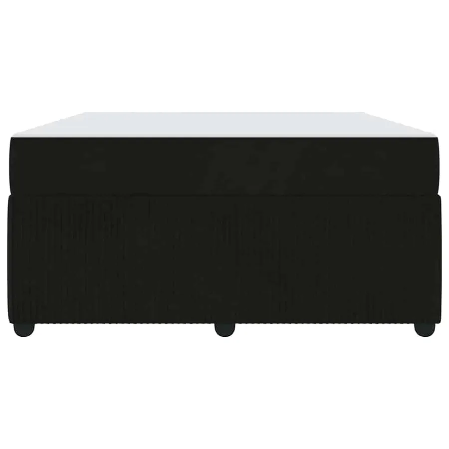 Cadre de lit avec matelas Noir 160 x 200 cm tissu - 5
