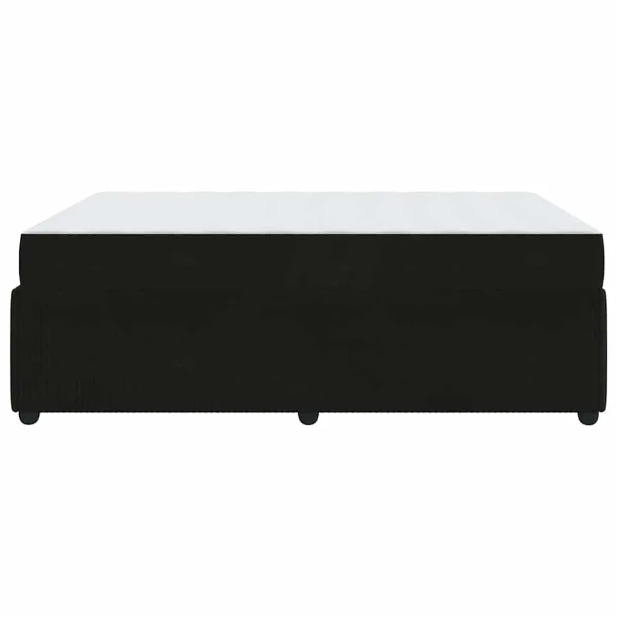 Cadre de lit avec matelas Noir 160 x 200 cm tissu - 6