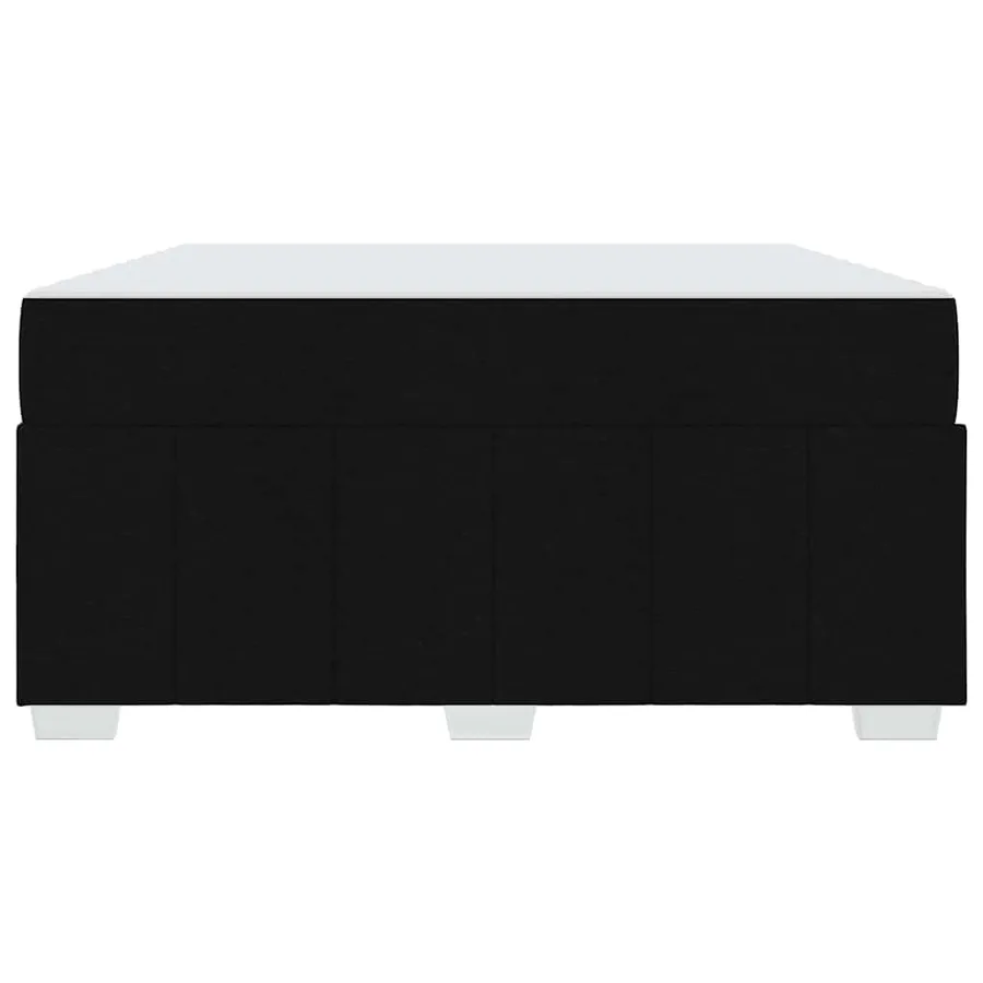 Cadre de lit avec matelas Noir 140 x 200 cm tissu - 7