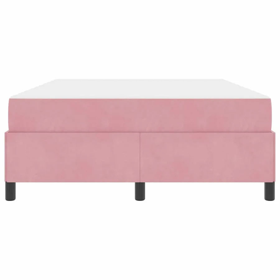 Cadre de lit avec matelas Rose 140 x 190 cm tissu - 7