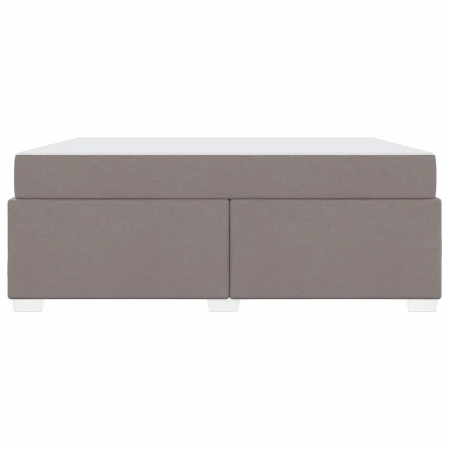 Cadre de lit avec matelas Taupe 180 x 200 cm tissu - 5