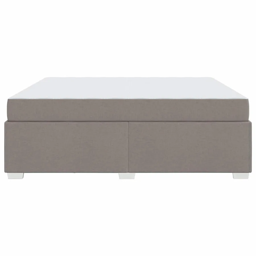 Cadre de lit avec matelas Taupe 180 x 200 cm tissu - 6