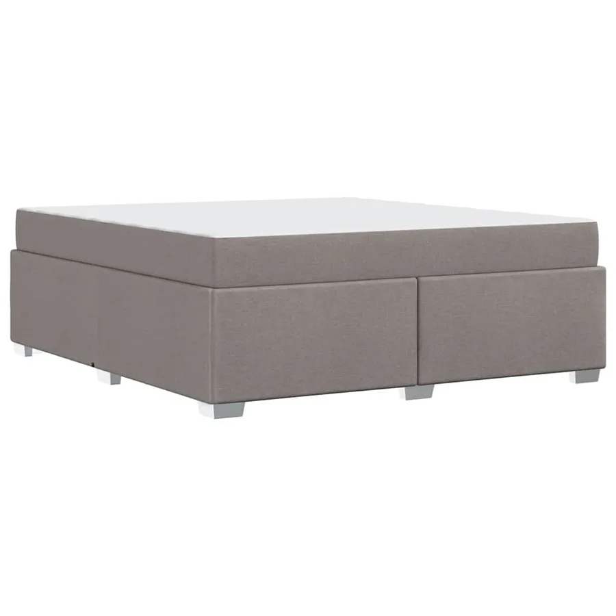 Cadre de lit avec matelas Taupe 180 x 200 cm tissu - 7