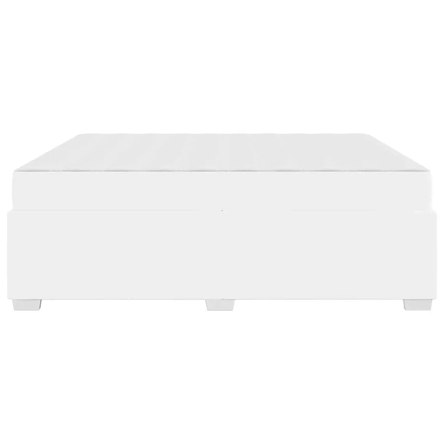 Cadre de lit avec matelas Blanc 180 x 200 cm tissu - 6