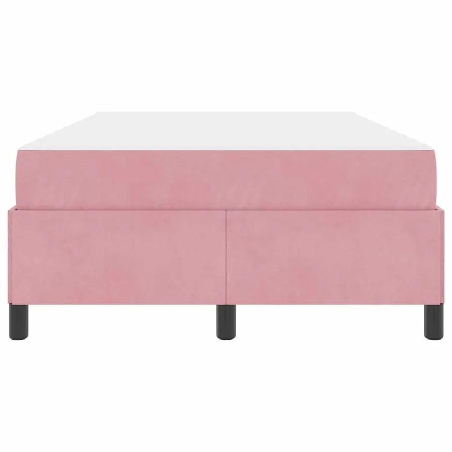 Cadre de lit avec matelas Rose 120 x 200 cm tissu - 7