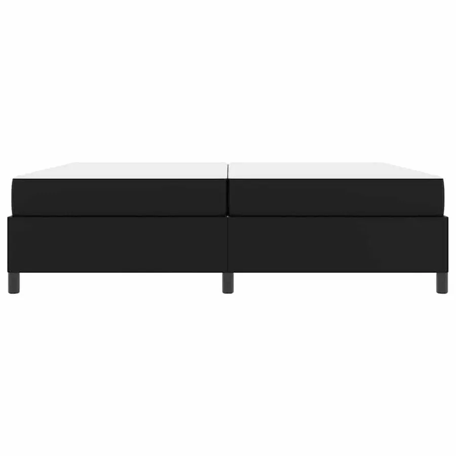 Cadre de lit avec matelas Noir 200 x 200 cm tissu - 5