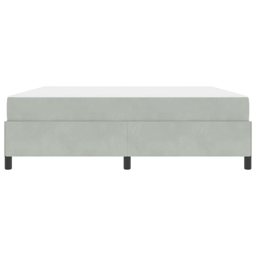 Cadre de lit avec matelas Gris clair 180 x 200 cm tissu - 7