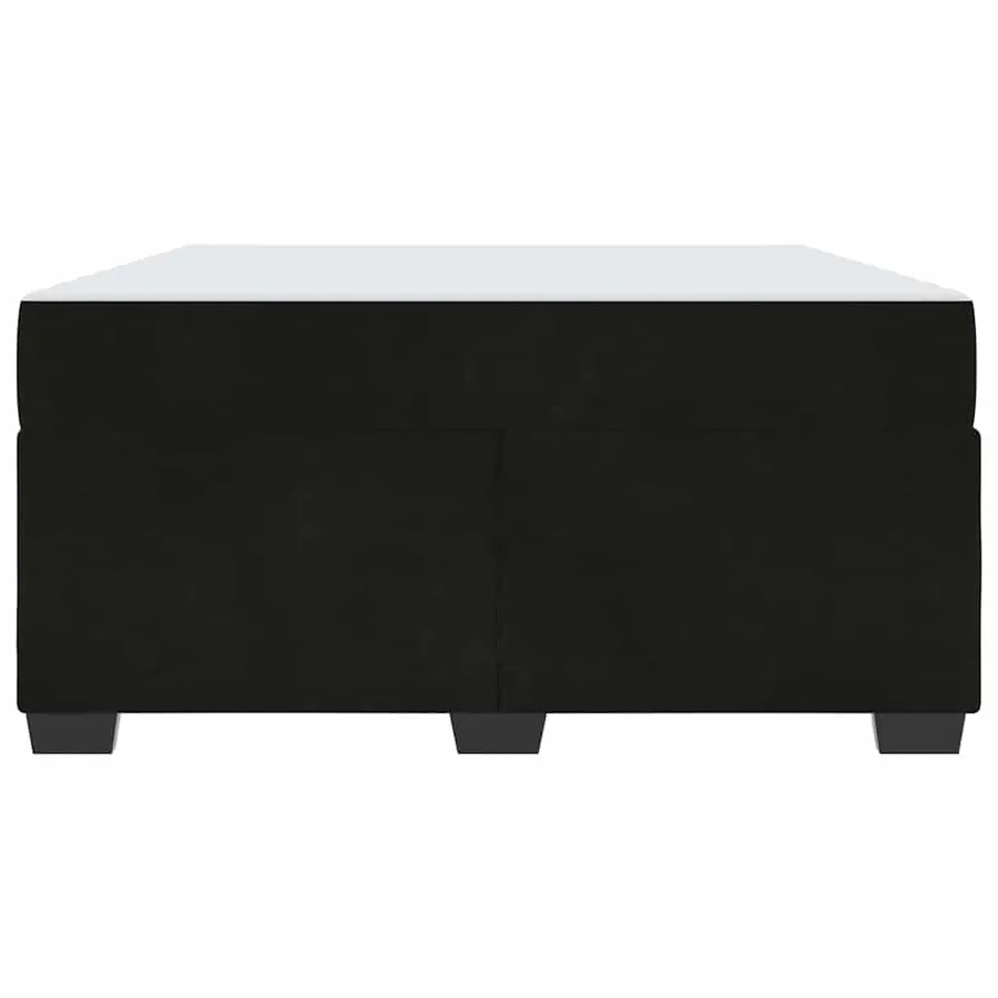 Cadre de lit avec matelas Noir 160 x 200 cm tissu - 5