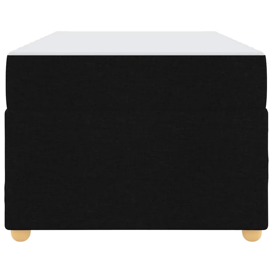 Cadre de lit avec matelas Noir 90 x 190 cm tissu - 5