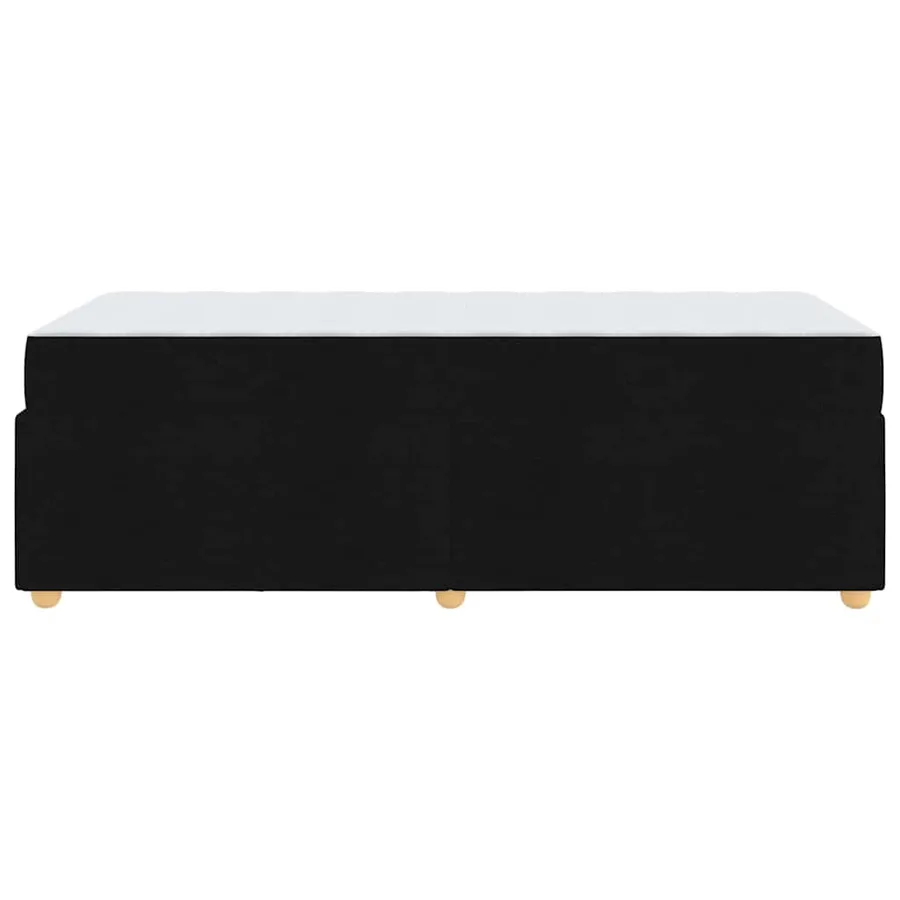 Cadre de lit avec matelas Noir 90 x 190 cm tissu - 6