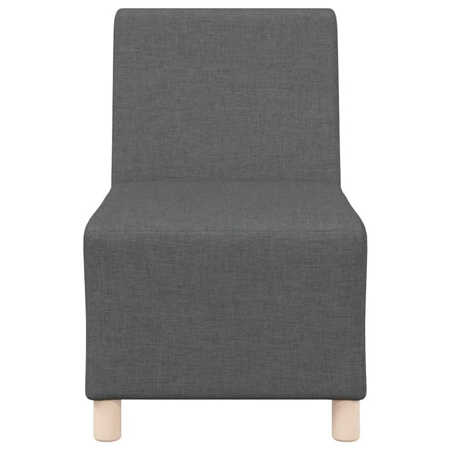 Unité de Sofa Modulaire Sans Accoudoirs 2 pcs Gris foncé - 5