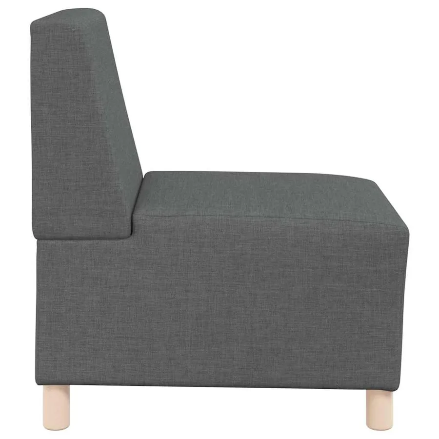 Unité de Sofa Modulaire Sans Accoudoirs 2 pcs Gris foncé - 6