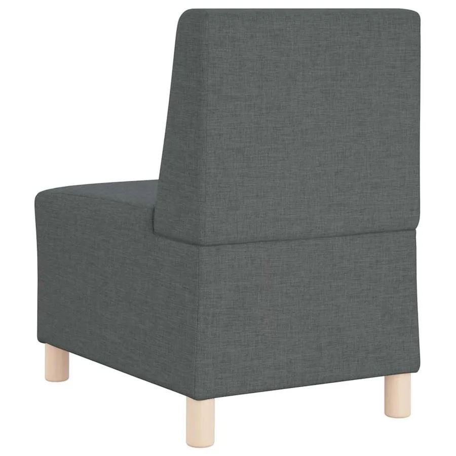 Unité de Sofa Modulaire Sans Accoudoirs 2 pcs Gris foncé - 7