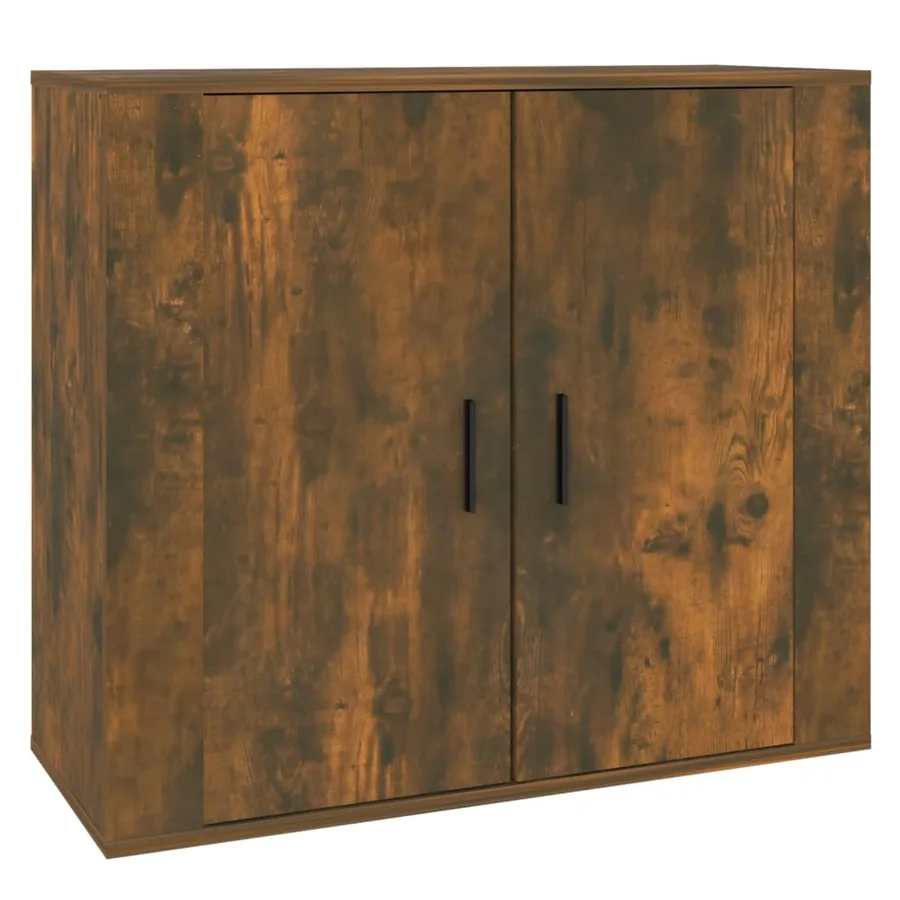 Buffet Chêne fumé 80x33x70 cm Bois d'ingénierie - 2