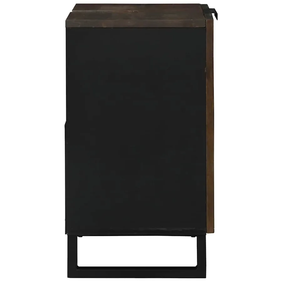 Meuble de Lavabo de Salle de Bain Noyer 62 x 33 x 58 cm - 5