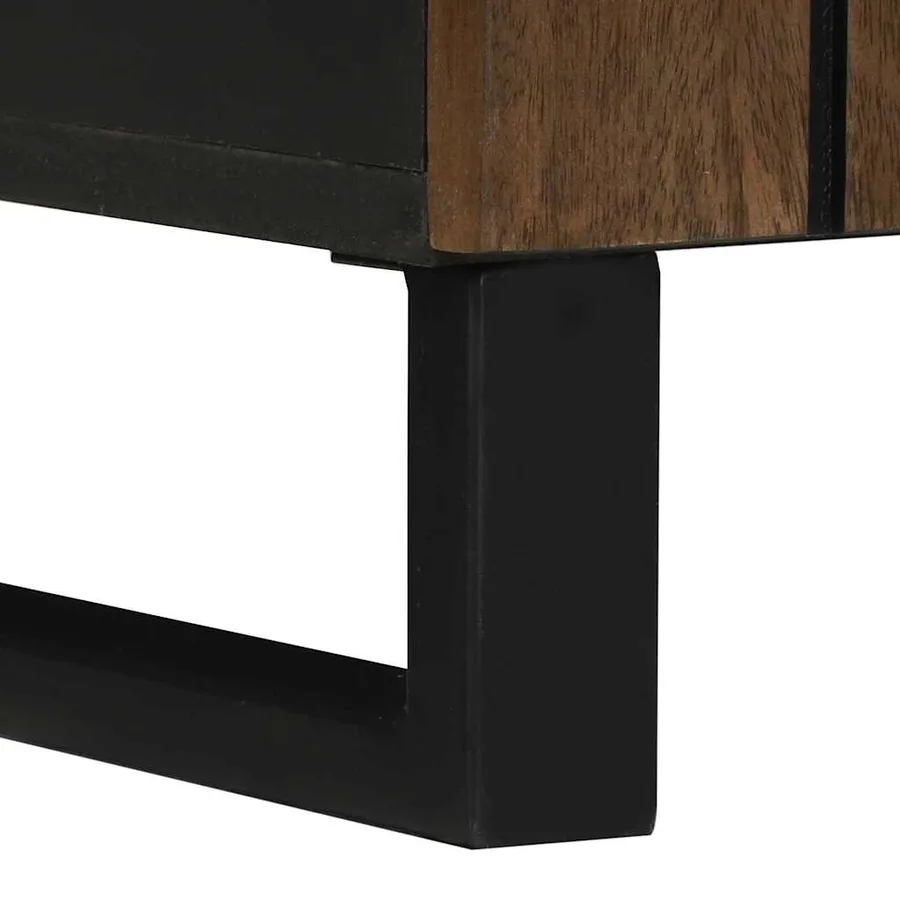 Meuble de Lavabo de Salle de Bain Noyer 62 x 33 x 58 cm - 9