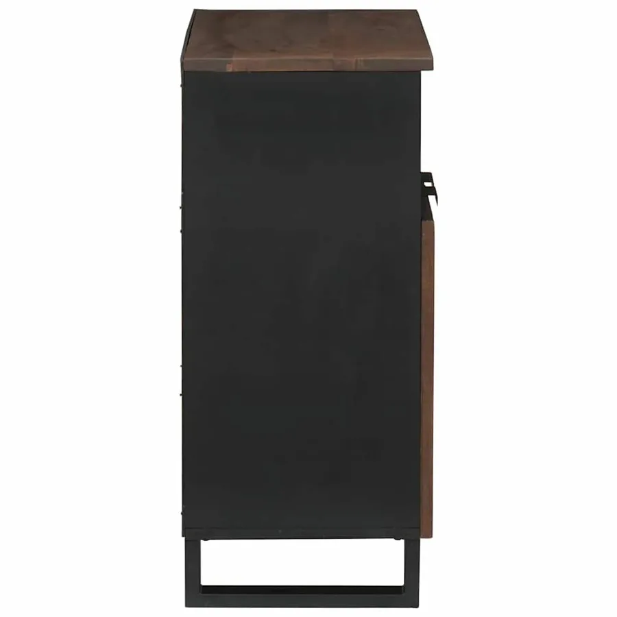 Buffet Marron 60 x 33 x 75 cm bois de manguier massif - 4