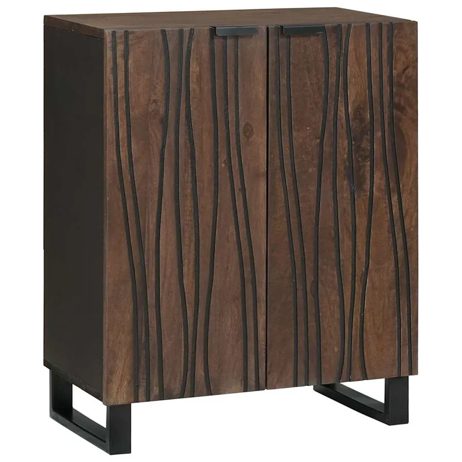 Buffet Noyer 60 x 33,5 x 75 cm Bois de mangue massif