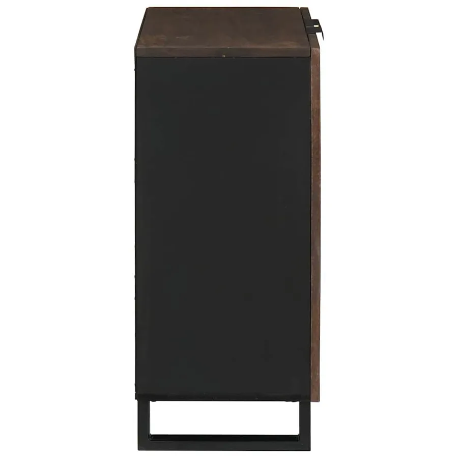 Buffet Noyer 60 x 33,5 x 75 cm Bois de mangue massif - 4