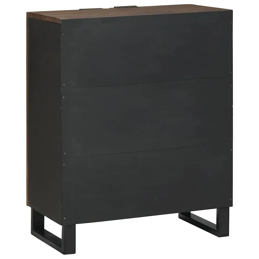 Buffet Noyer 60 x 33,5 x 75 cm Bois de mangue massif - 5
