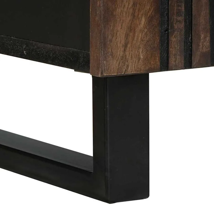 Buffet Noyer 60 x 33,5 x 75 cm Bois de mangue massif - 6