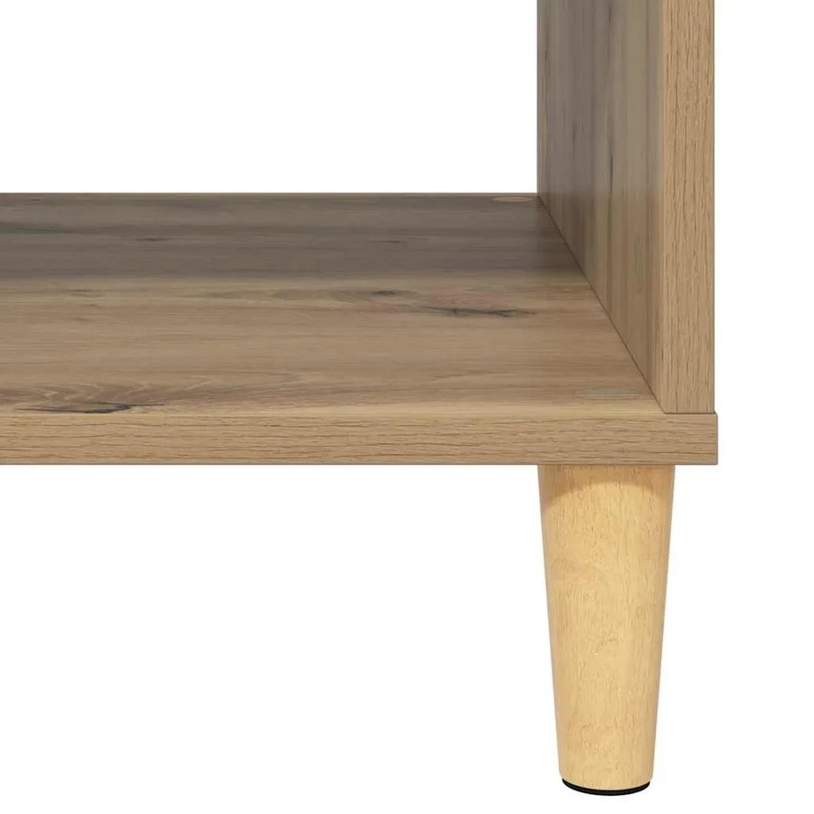 Table basse Chêne artisanal 102 x 55 x 35 cm Bois d'ingénierie - 8