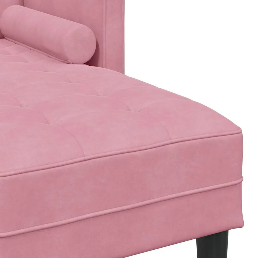Ensemble de Canapés avec coussin Rose Polyester - 7