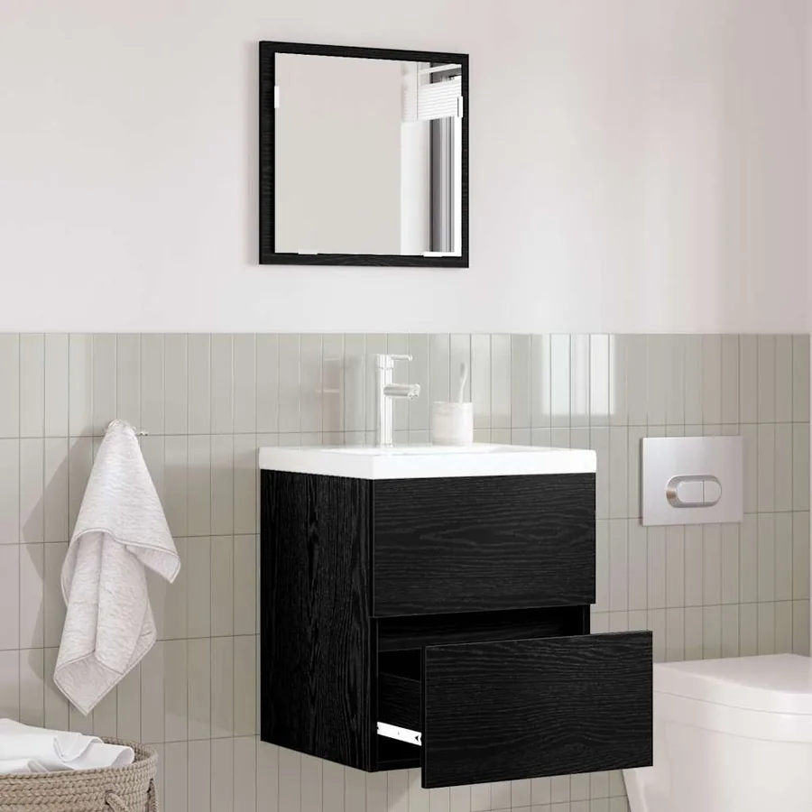 Cabinet de salle de bain Chêne noir 41 x 38,5 x 45 cm