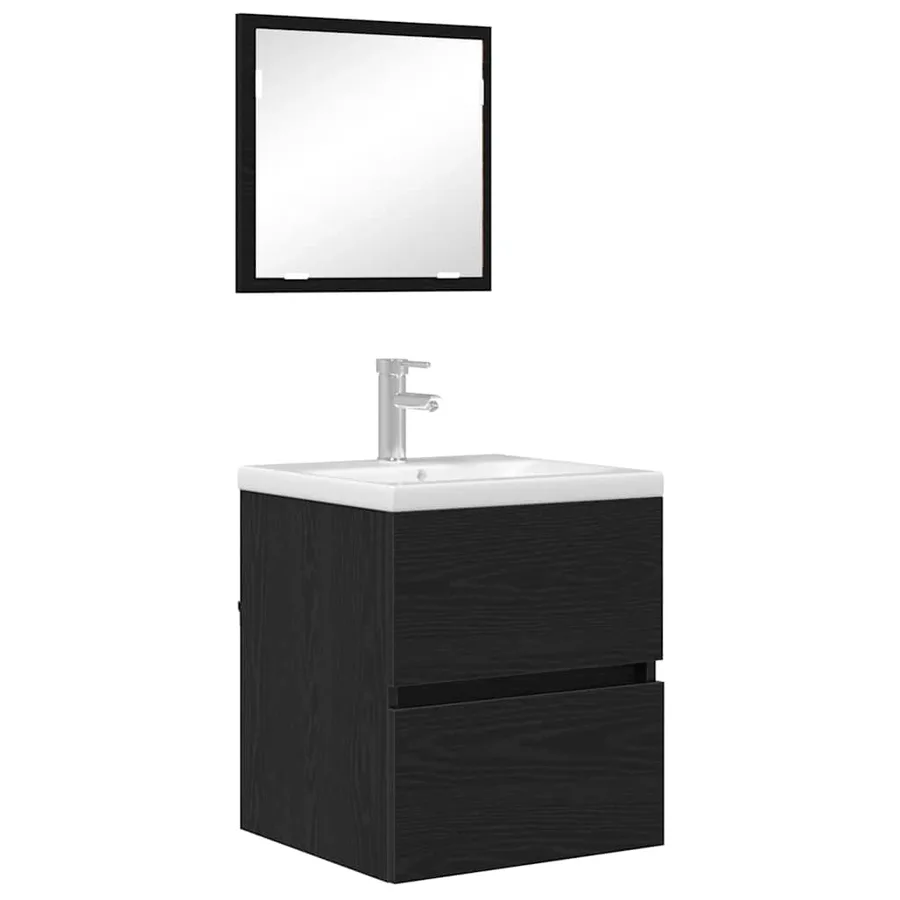 Cabinet de salle de bain Chêne noir 41 x 38,5 x 45 cm - 3