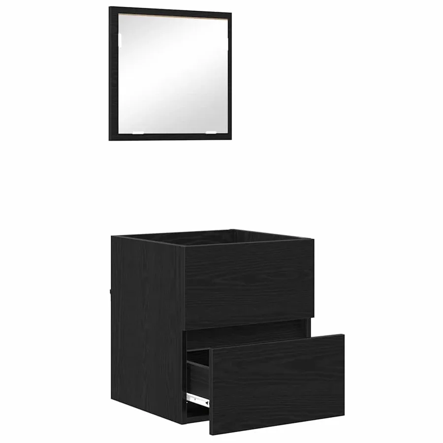 Cabinet de salle de bain Chêne noir 41 x 38,5 x 45 cm - 5