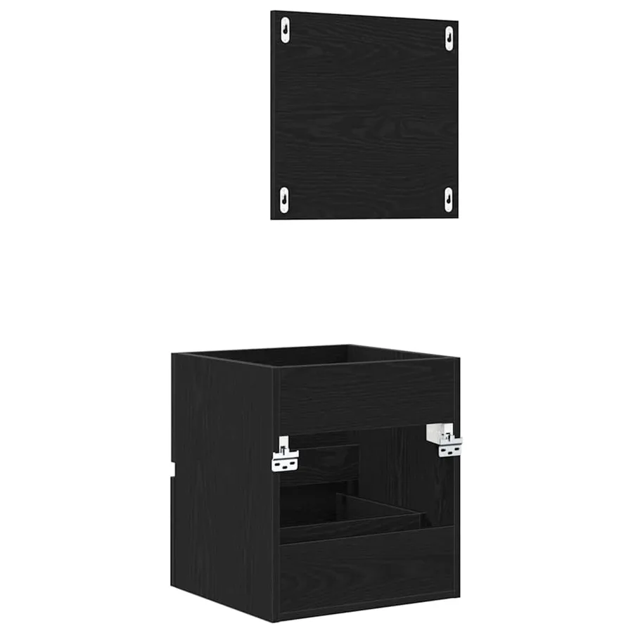 Cabinet de salle de bain Chêne noir 41 x 38,5 x 45 cm - 8