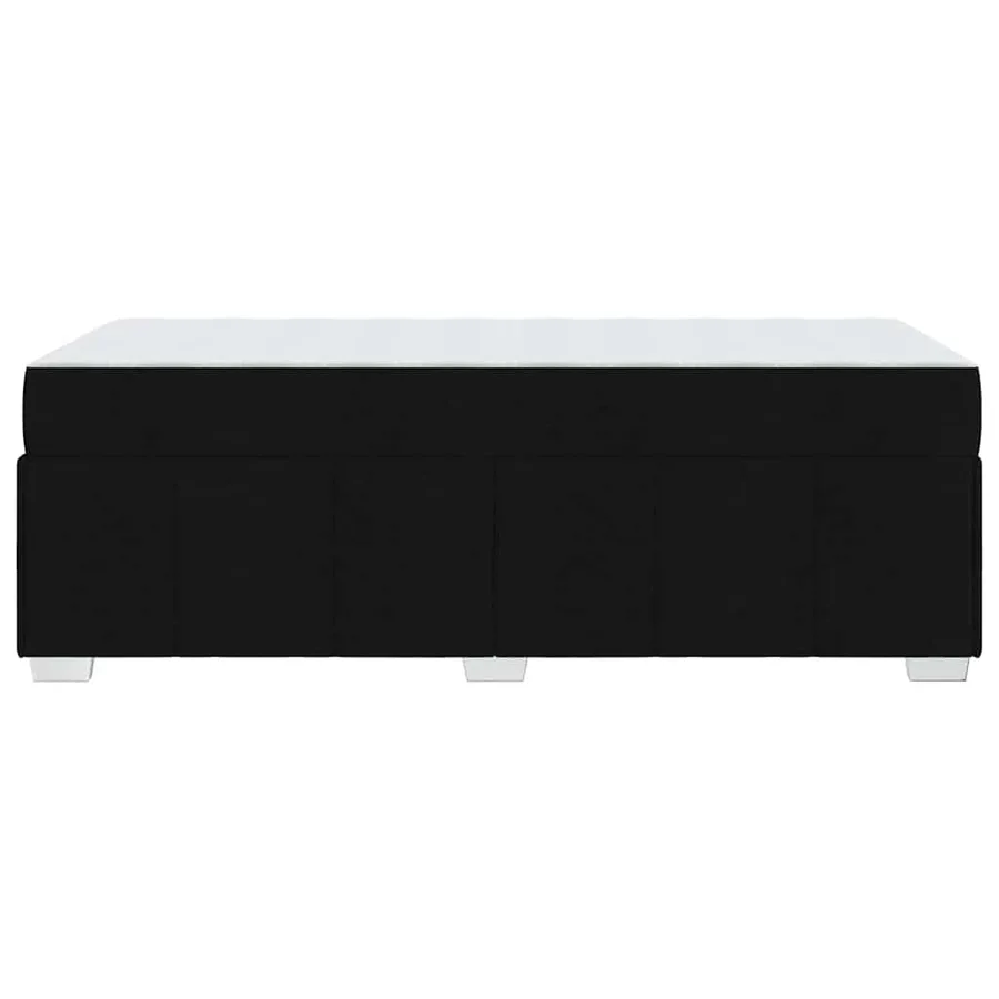 Cadre de lit avec matelas Noir 120 x 190 cm tissu - 6