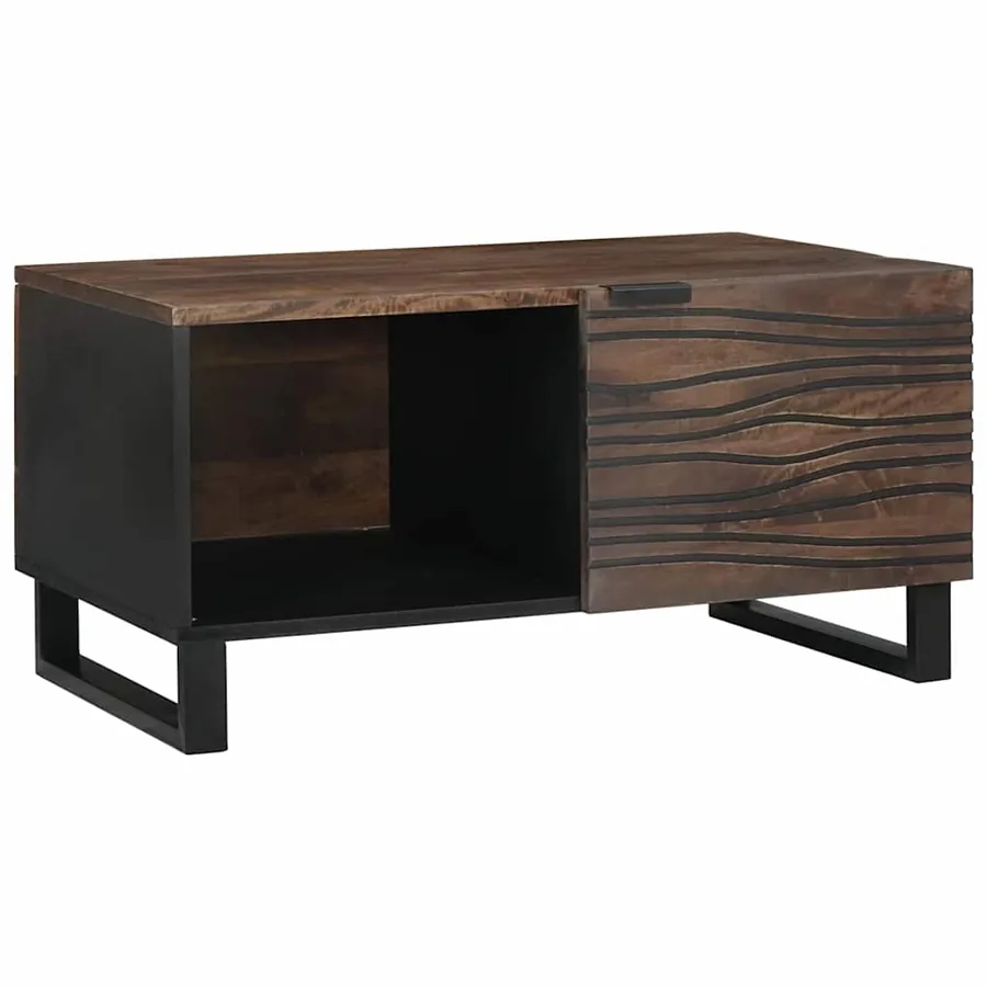 Table basse Noyer 80 x 50 x 40 cm Bois d'ingénierie