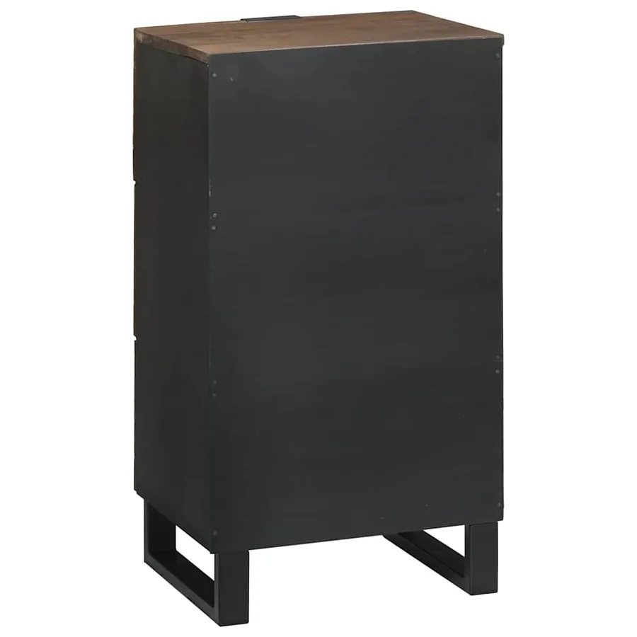 Buffet Marron 40 x 33 x 75 cm bois de manguier massif - 5