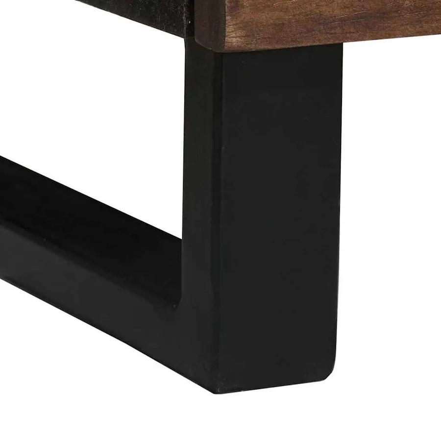 Buffet Marron 40 x 33 x 75 cm bois de manguier massif - 6