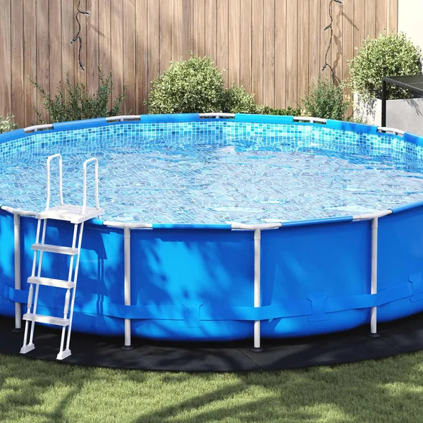 Tapis de piscine Noir Ø 550 cm Tissu non tissé