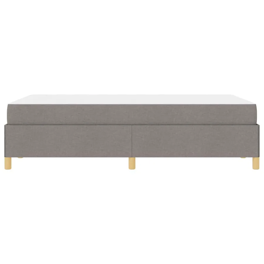 Cadre de lit avec matelas Taupe 120 x 190 cm tissu - 6