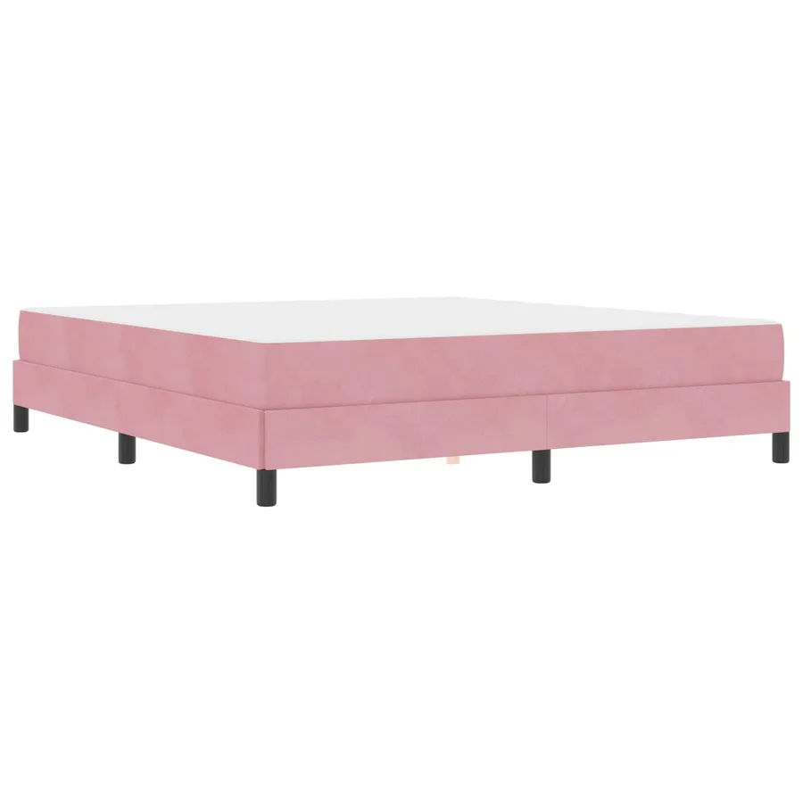 Lit à ressorts avec matelas Rose 180 x 200 cm tissu - 4