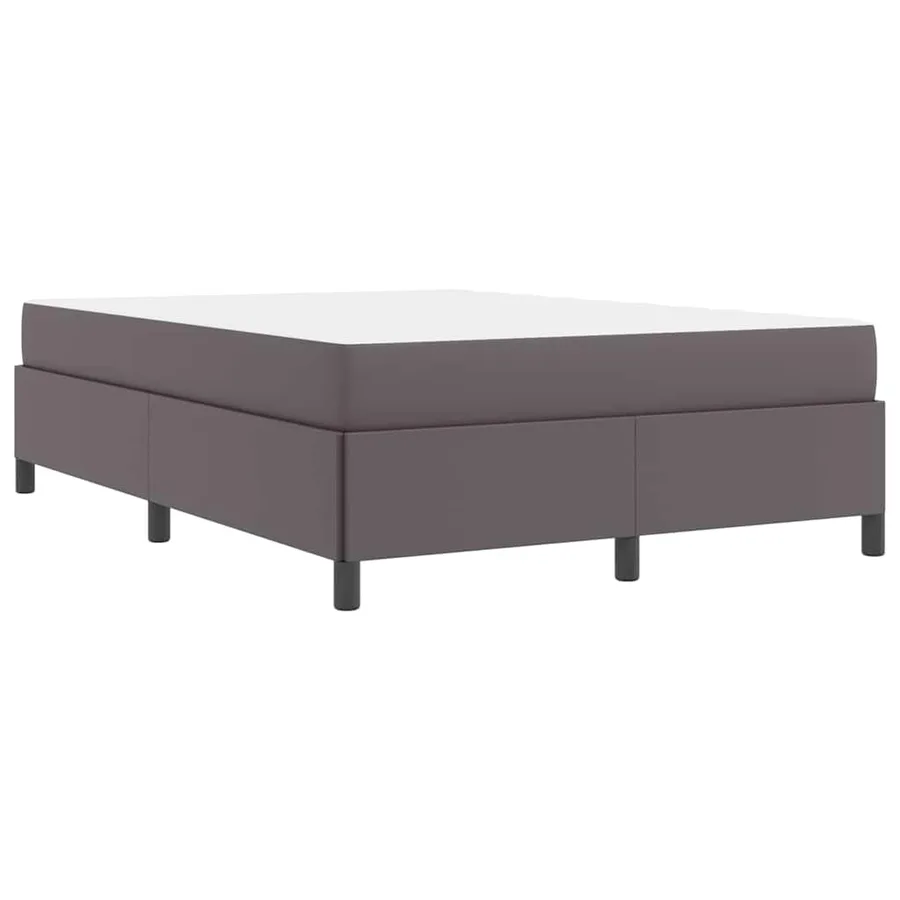 Cadre de lit avec matelas Gris 160 x 200 cm tissu - 9