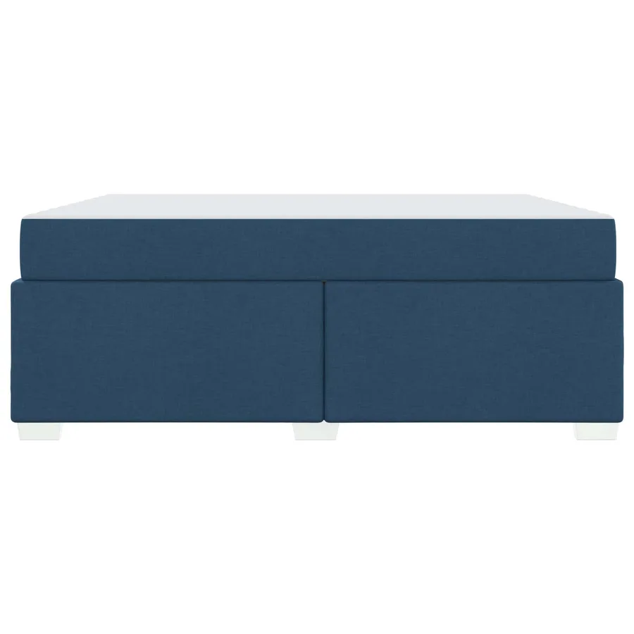 Cadre de lit avec matelas Bleu 180 x 200 cm tissu - 6