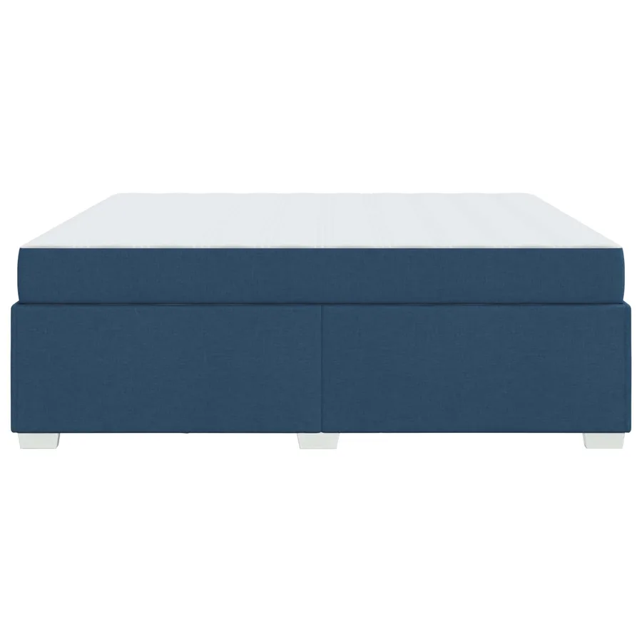 Cadre de lit avec matelas Bleu 180 x 200 cm tissu - 7