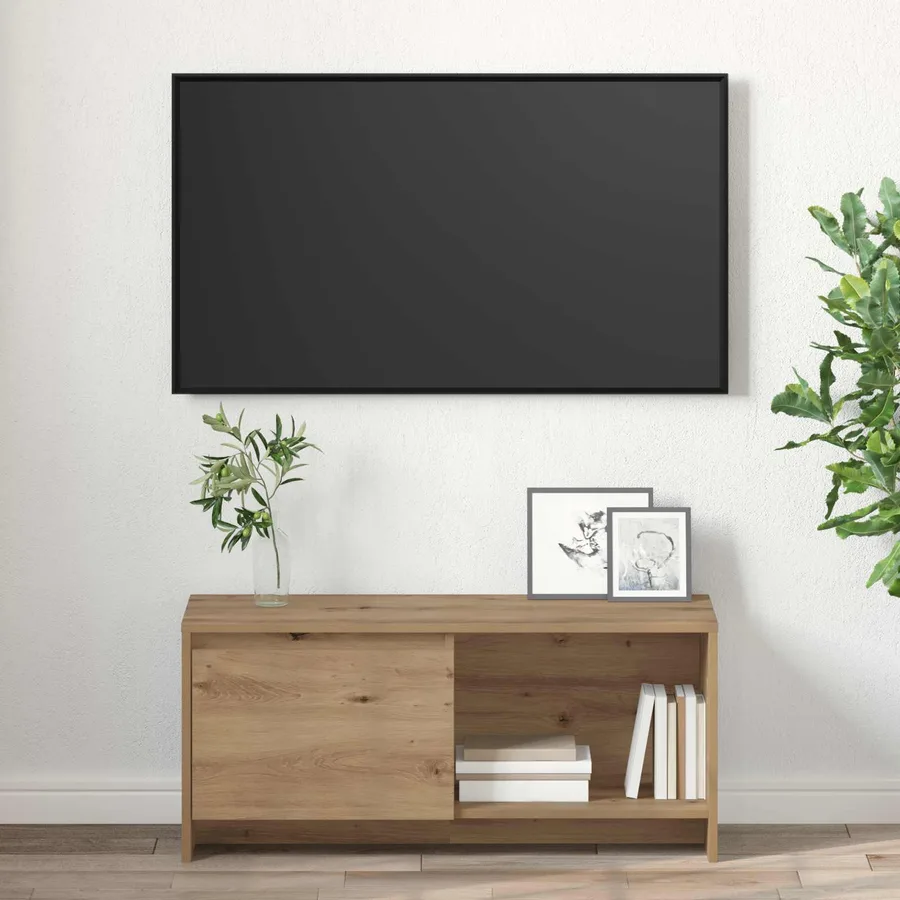 Ensemble meuble TV 90 x 35 x 40 cm Chêne artisanal - 4