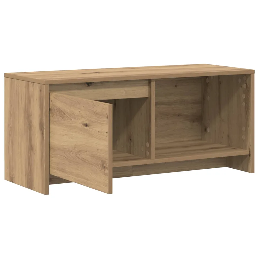 Ensemble meuble TV 90 x 35 x 40 cm Chêne artisanal - 5